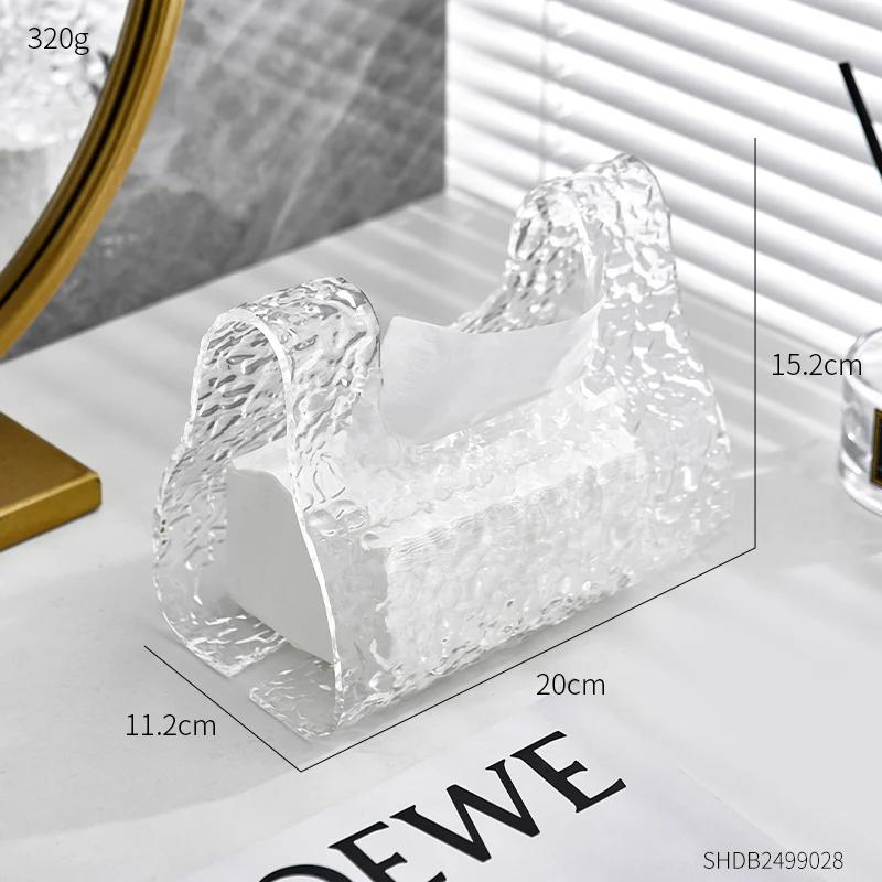 

Художественные акриловые коробки для салфеток, домашний декор, украшения для стола в гостиной, держатели для салфеток, практичные настольные аксессуары для интерьера