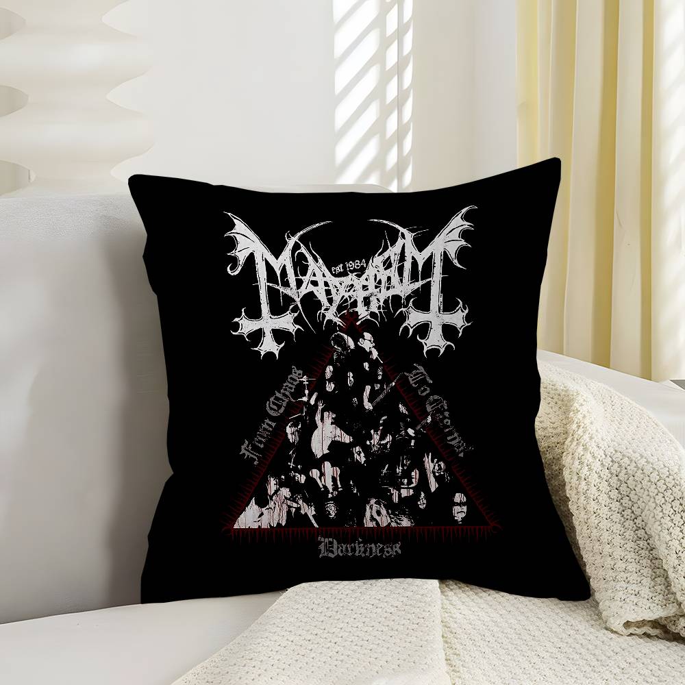 Band M-Mayhem Pillow Anime Pillow Sofa Bed Head Pillow Cover Cushion Cover 45X45 Cm Fashion