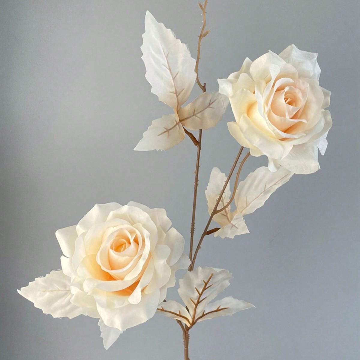 

4 шт. Искусственные розы из искусственного шелка со стеблями, искусственные цветы, реалистичные, оптом, для свадебных букетов, центральных композиций, аранжировок, приема, вечеринки, домашнего декора шампанского