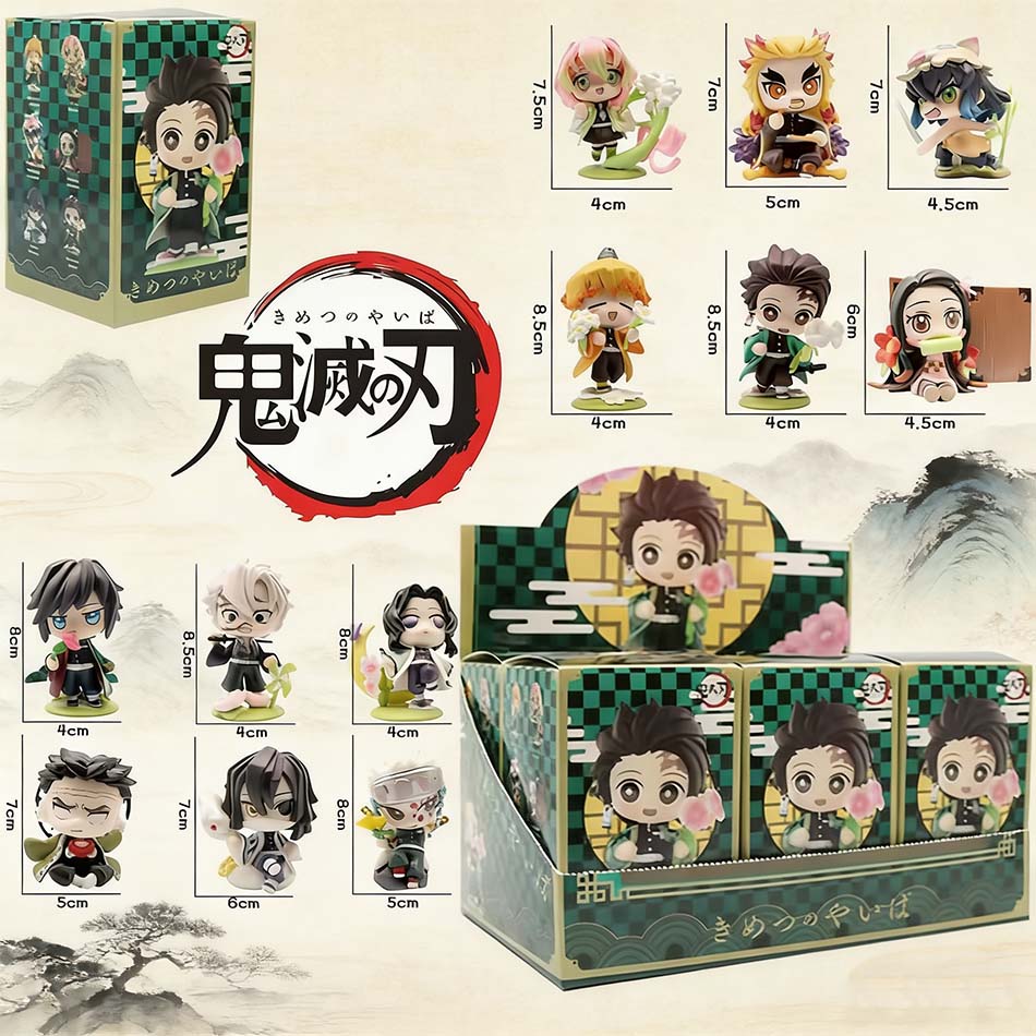 2026 Hot Demon Slayer Tanjiro Kamado Nezuko anime cartoon figure Model creative personalized statue model ornament surprise gift
