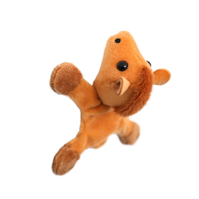 Cute Horse Mini Pendant Keychian Plush Toy Kawaii Lifelike Animal Simulation Stuffed Doll Bag Decor Friend Kid Birthday Gift