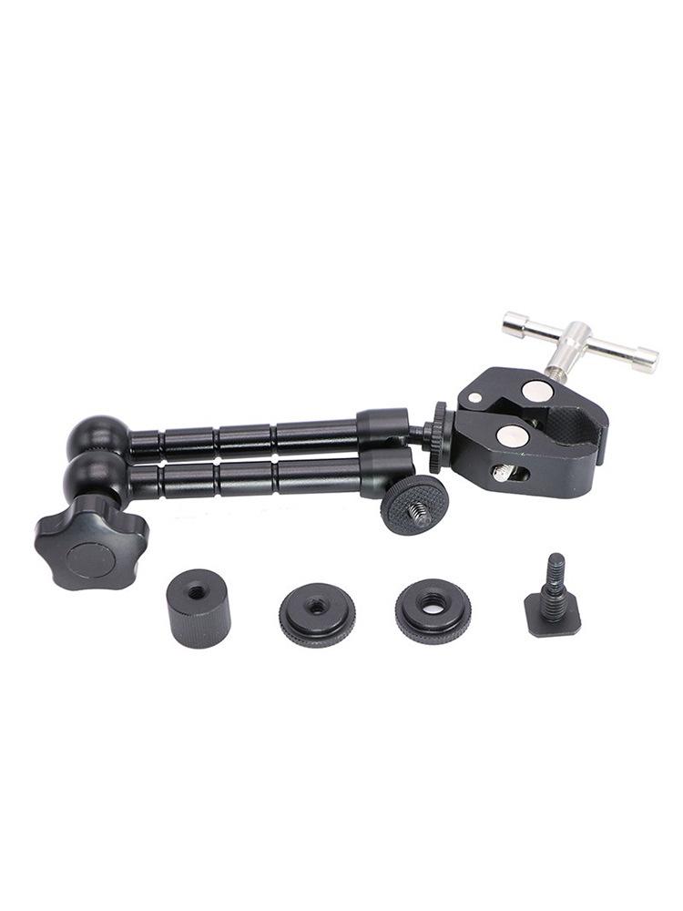 11" and 7" Magic Arm Universal Mount with Large Crab Claw Clip and Hot Shoe Car Mount