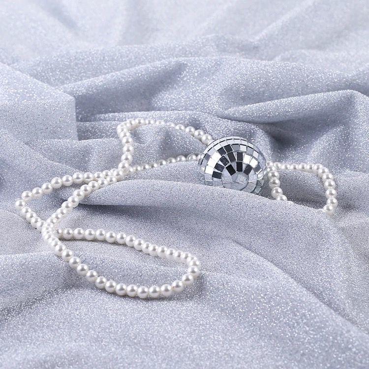 Starry Sky Glittering Glittering Mesh Fabric Can Be Used for Wedding Dresses Evening Gowns and Designer Clothing Fabrics