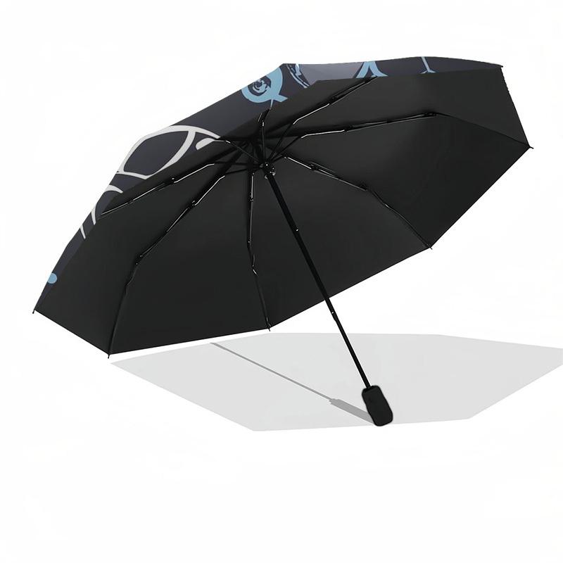 1 Stück Regenschirm mit Auto-Muster-Design und Kunststoffgriff, geeignet für alle Jahreszeiten Umbrellaptys26093