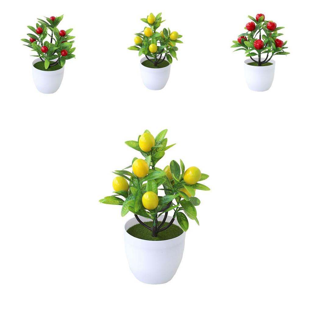 Fruit Tree Artificial Plant With Plastic Craft For Home Decor And Gift Use