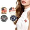 4x USA 250TH Anniversary Pins Commemorative Badges for Backpack Bag Hats