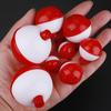 8Pcs/Set Fishing Bobbers Set Mix Size 2-4.5Cm Snap Hard Abs Fishing Floats Round Bobbers Push Button Buoy Floats Fishing Tackle