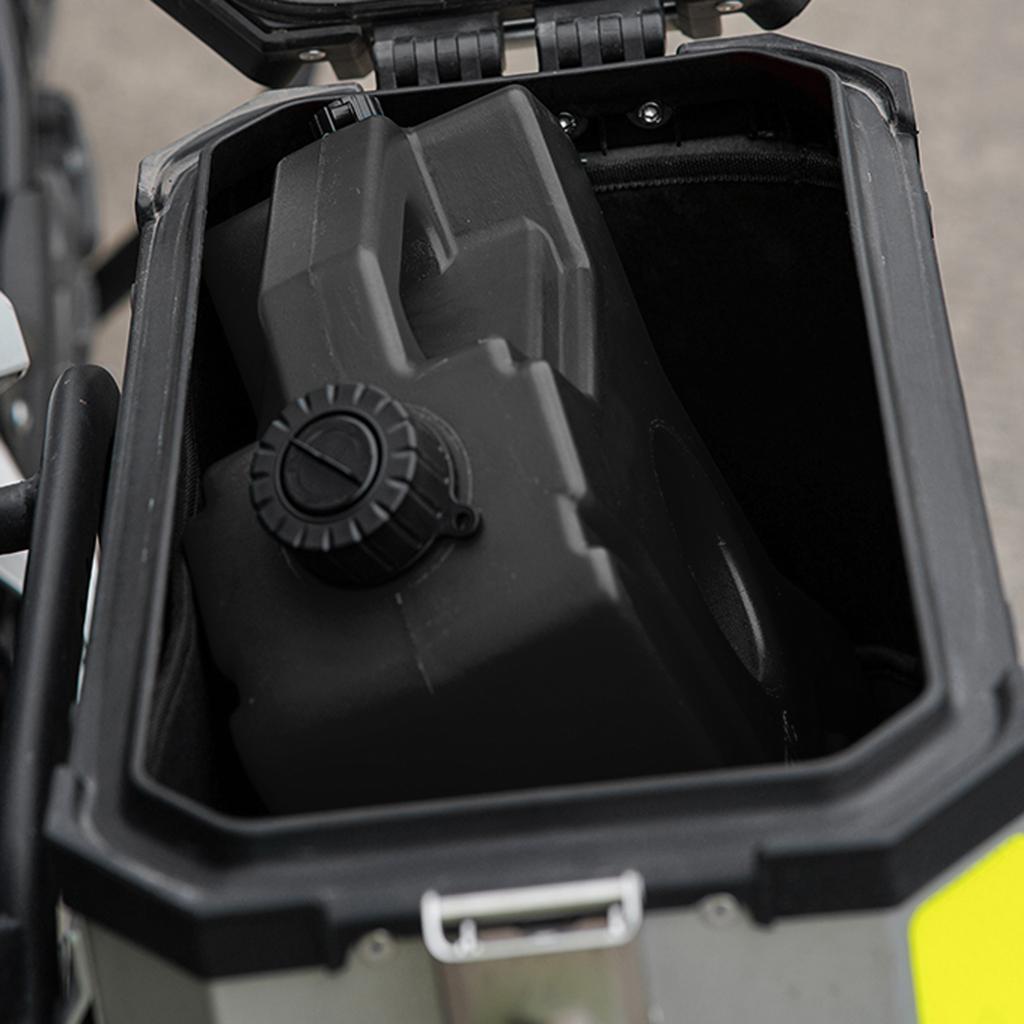 1.3 Gallon Gas Tank 5L Portable Backup Oil Can with Lock and Keys Fits for Motorcycle SUV ATV Most Cars