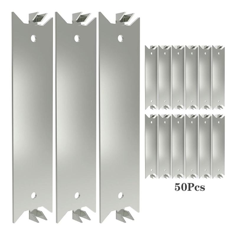 50Pcs Nail Plates for Wood Studs Cable Protector Plate Metal Nail Plates Safety Wire Cover Plate for Plumbing and Wiring 1
