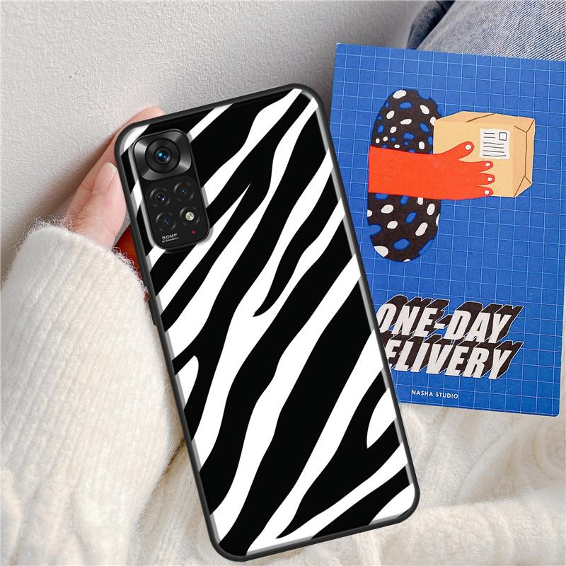 Animal Pattern Zebra Print Case For Xiaomi Redmi Note 11 9 8 10 Pro Note 11S 9S 10S Cover For Redmi 9 10 9A 9C 10C