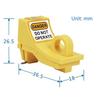 1Pcs Nylon Circuit Breaker Lockout Device Outward Pin Yellow Miniature Circuit Breaker Safety Lockout Compact Mechanical Design