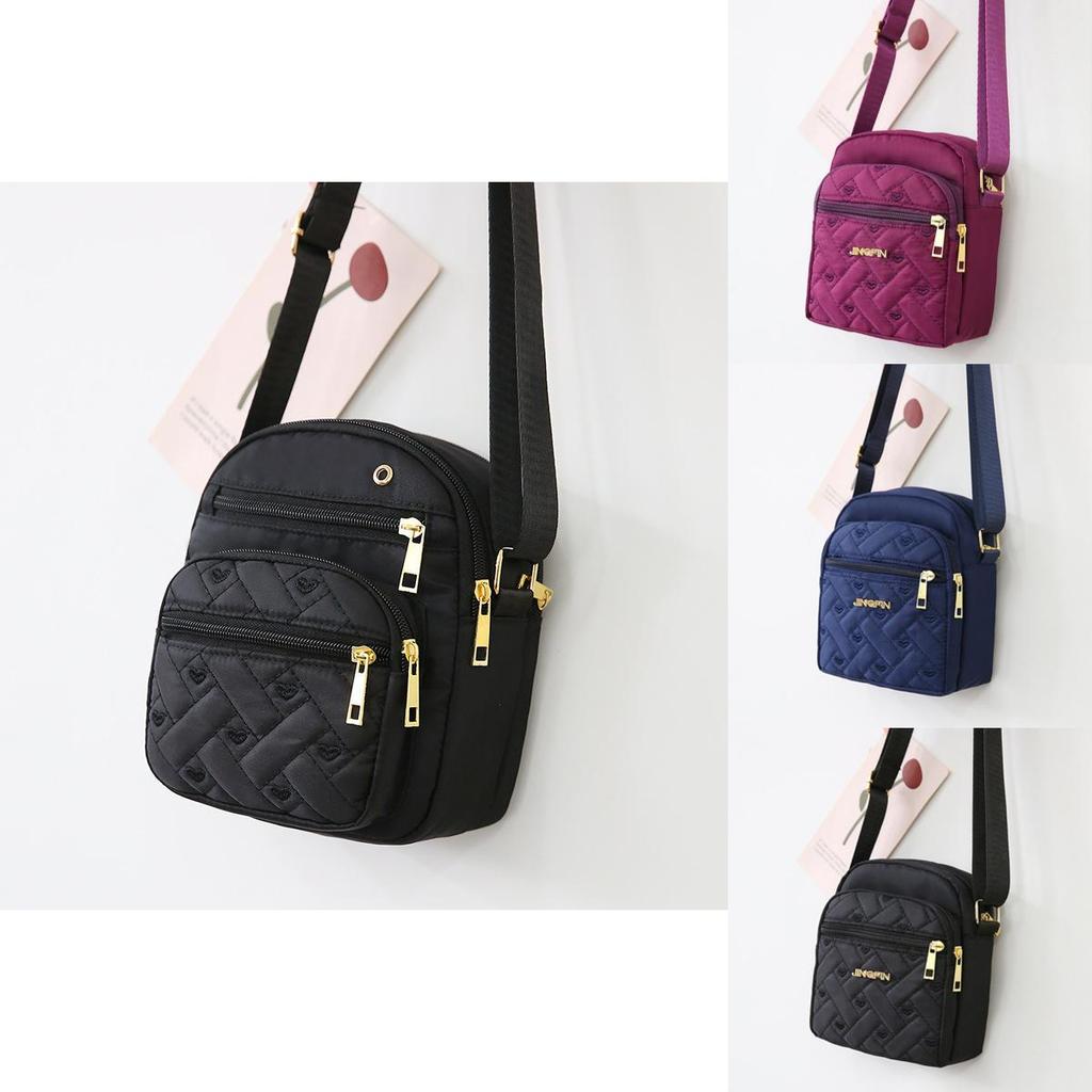 Oxford Fabric Small Shoulder Bag For Women With Zipper Closure For Daily Use