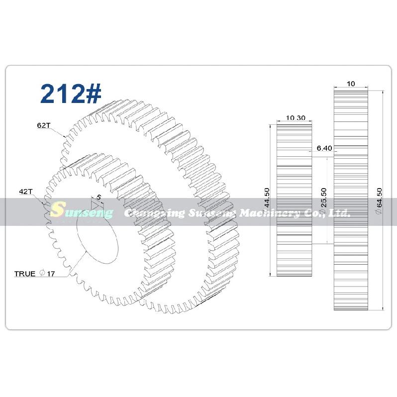 Shafting Steel Gear For WMD16V WMD20V WMD25VL Milling Machine JYP250V JYP250VF JYP290VF JYP300VF Multifunctional Machine Tool