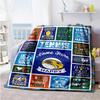 Tennis Personalized Text Blanket Multi-purpose Personalized Blanket Warmthful Decor Suitable for Sofa Office Office Chair Nap Ideal for All Seasons