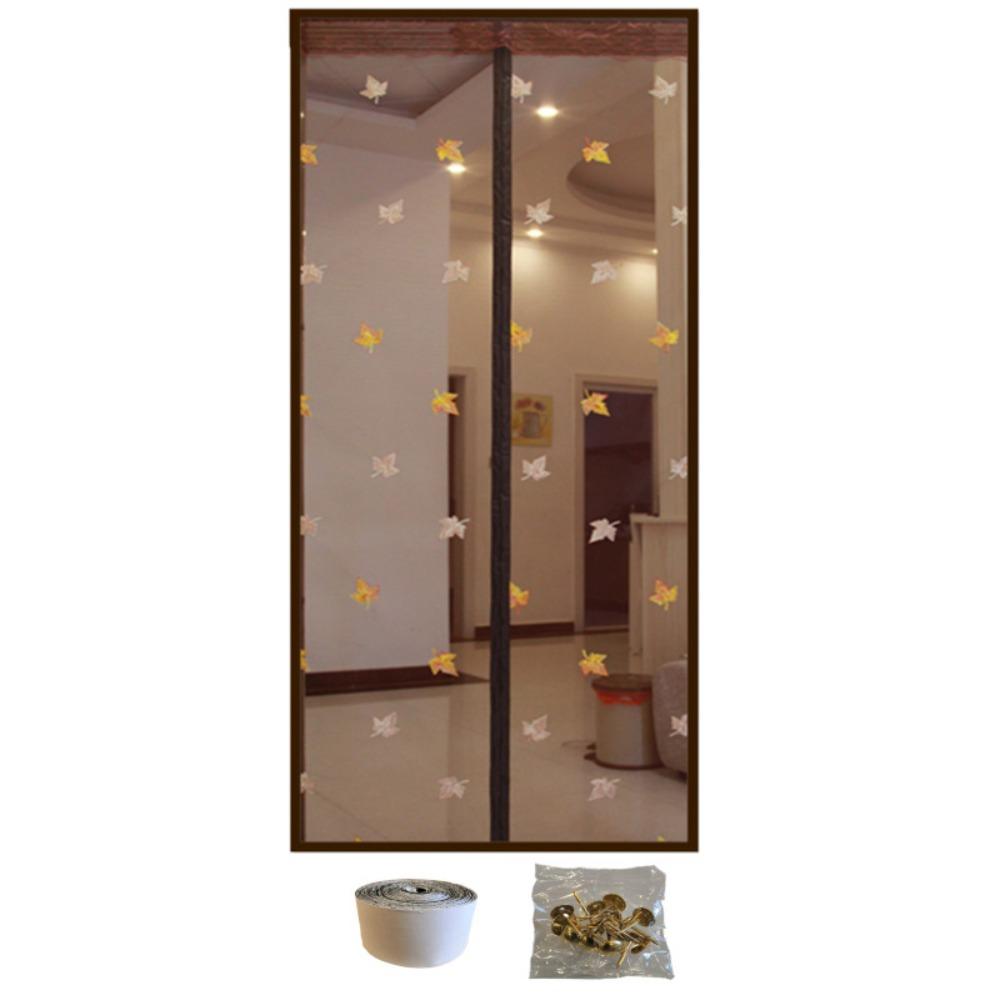 No Punching Mosquito-proof Door Curtain Well-ventilated Anti Mosquito Net Mesh Door Curtain  Patio 35.43x82.68 in-Style D
