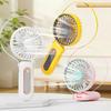 Handheld Fan with Folding Handle 6 Speed Strong Wind Hanging Neck Fan Portable