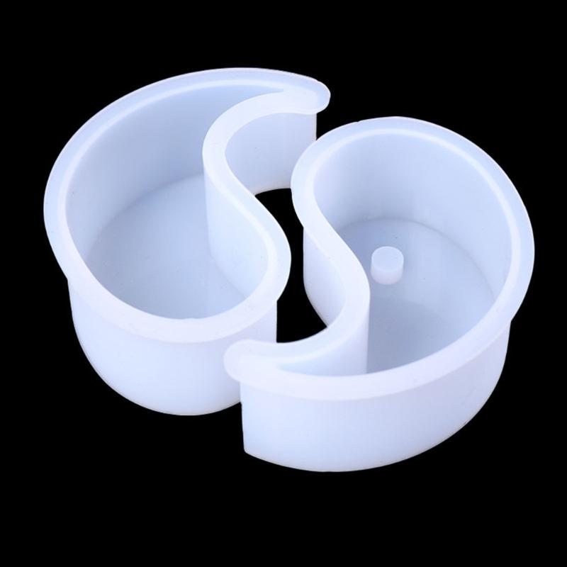 3D-Candle Mold Tai Chi Yin Yang Candle Silicone Mold Handmade Soap Mold DIY Fondant Candy Mold Chocolate Decorating Tool