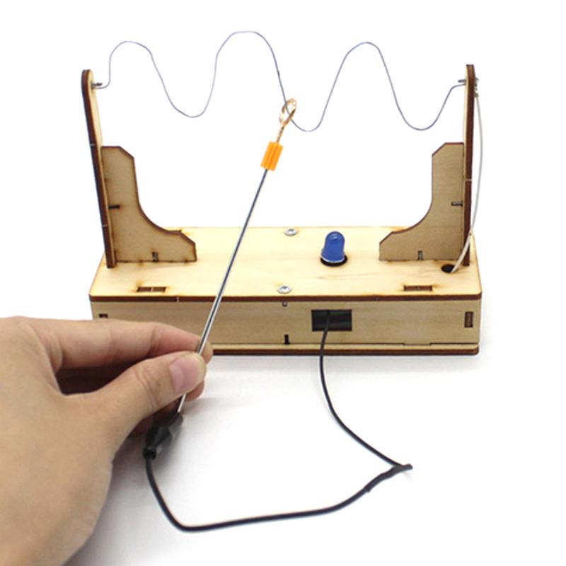 1 Set Physikalische Wissenschaftliche Experimente Stromkreis-Bausatz Kinder Drahtabstand DIY Wissenschaftsspielzeug Kinder Pädagogisches Handbuch Spielzeug