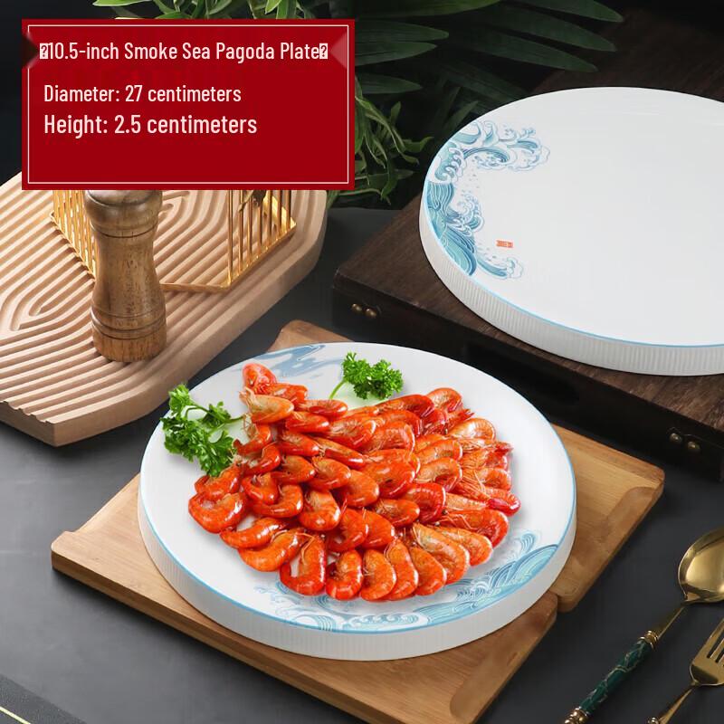 Elegant Irregular Ceramic Dinner Plate