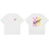 Street Trend Club Graffiti Letter Rabbit Casual TShirt Mens and Womens Luxury Brand Top