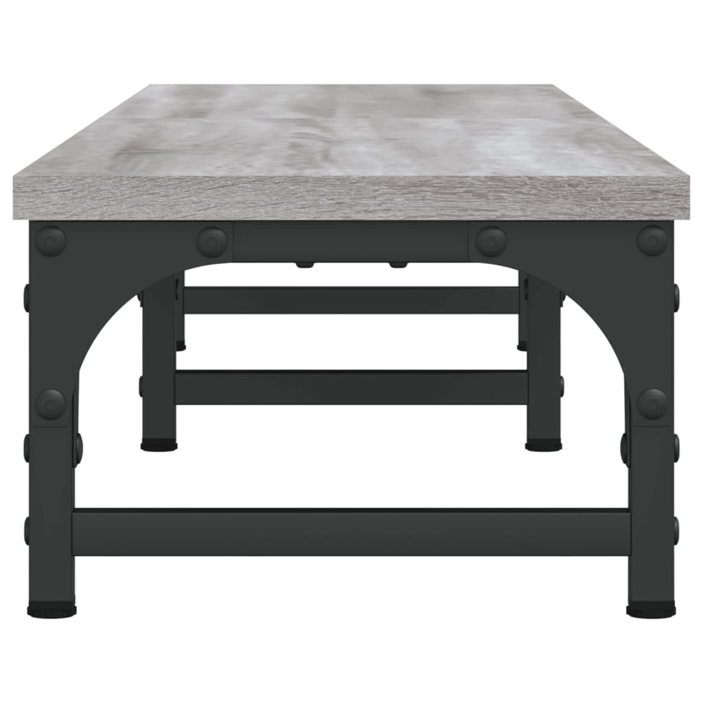 Monitor Stand Gray Sonoma 105 X 23 X 15.5 Cm Particleboard