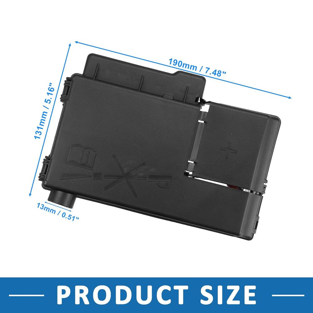 Fuse Box Battery Terminal with Cover 20914309 Engine Compartment Fuse Block for Buick Regal 2011-2017 Black