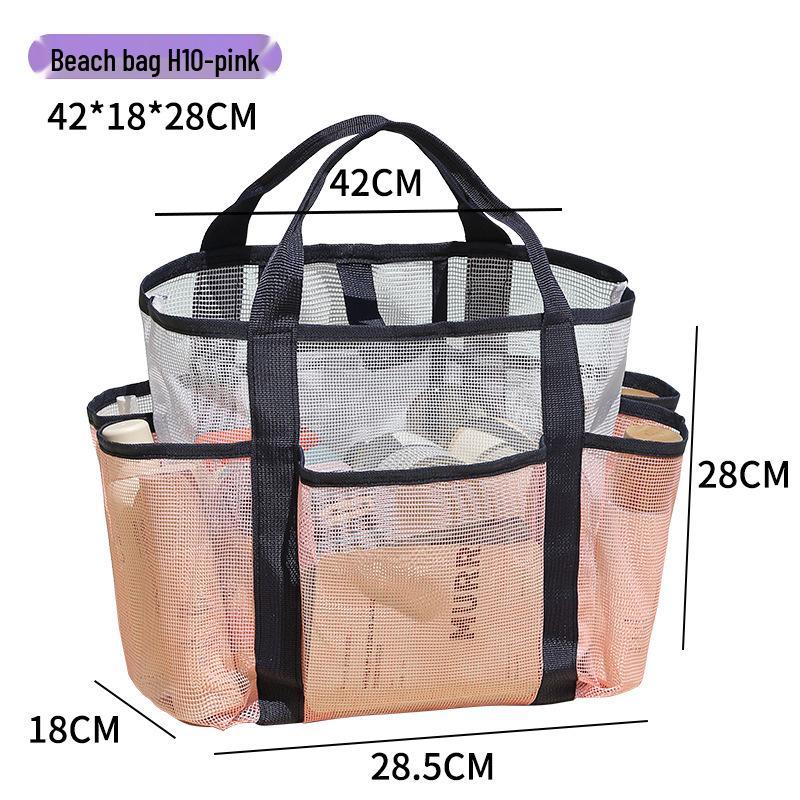 

Портативна складна сітчаста пляжна сумка - велика ємність для плавання та фітнесу