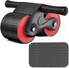 Automatisch rebound buikwiel, 2023 Nieuwe Ab Roller Wheel Binnenlandse buiktrainer, buikwielen Beginnerstraining met dikke kniekussenmat
