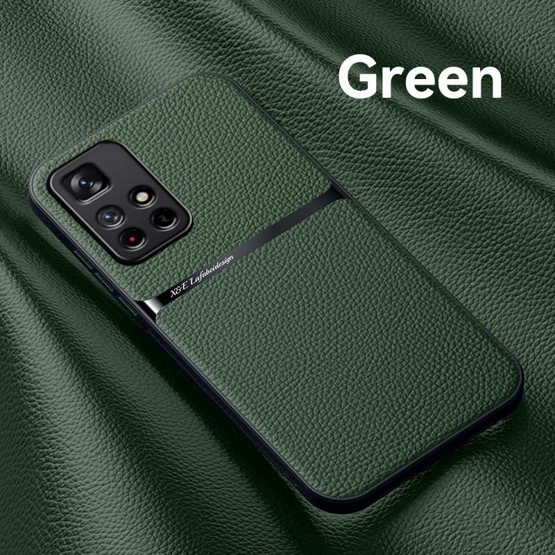 For Pocco M 4 Pro 5G Case Leather Magnetic Car Holder Phone Case For Xiaomi Poco M4 Pro 5G NFC Poko Little M4Pro Soft Back Cover