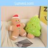 Christmas Snowman Tree Gingerbread Man Plush Toy Cute Cartoon Kid Gift Holiday