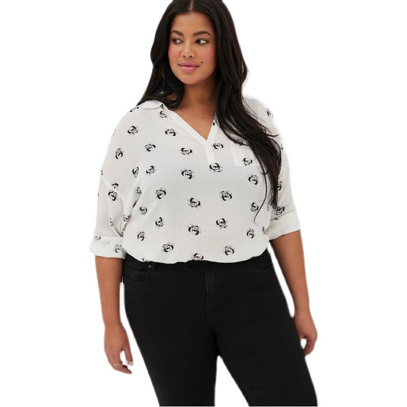 

100.15kg 0.00kg Plus Size Women s Clothing Export European and American Single Print Loose Long Sleeve Top Shirt/T-shirt Thin Summer White 00