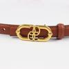 Women'S Leather Thin Belt Decorative Shirt Waist Seal With Dress Suit Waist (2Cm 8 Colors Optional)