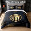 Set Biancheria da Letto Leeds United 1 Copripiumino + 2 Federe Morbido Traspirante Biancheria da Letto per la Casa