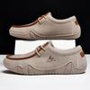 Fashion Quality Outdoor Bottomed Comfort Anti Slip Walking Sports Shoes Fashionable Men's Leather Loafers Versatile Travel Driving Shoes