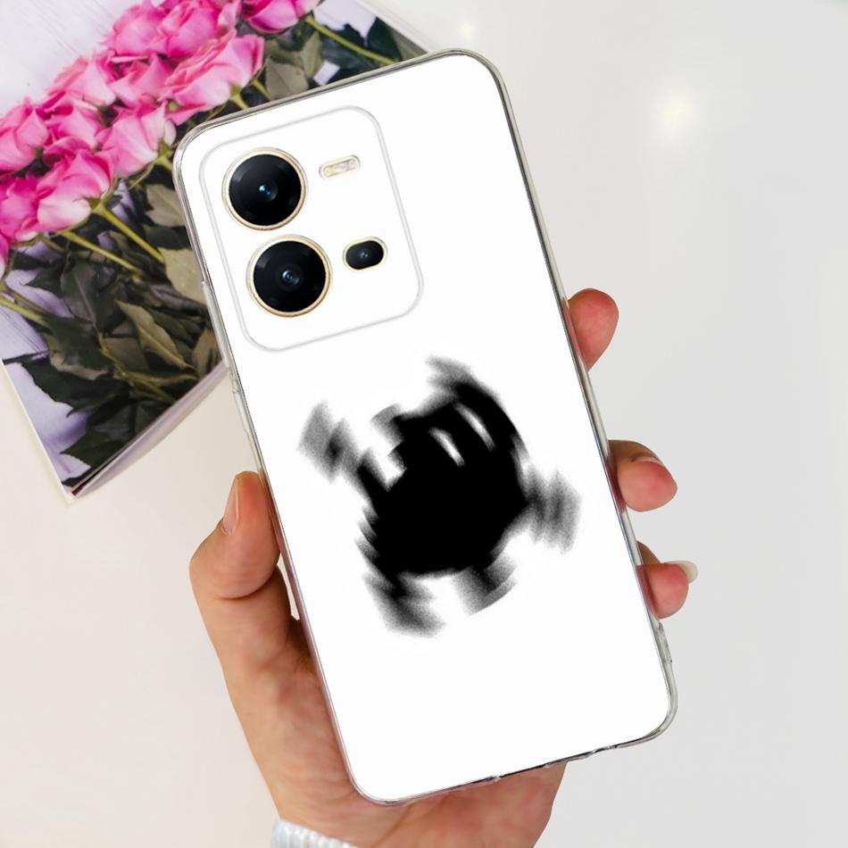 For Vivo V25 5G Case Vivo V25e V 25 25E 4G V2202 V2201 Cute Panda Flower Pattern Soft Silicone TPU Phone Cases