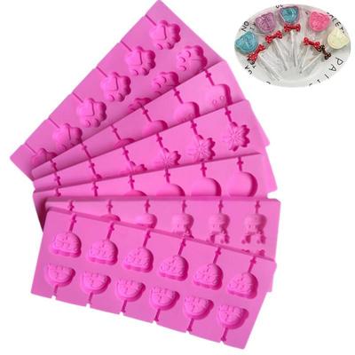 Silikon-Schokoladenform, Star-Serie, Lutscherform, Schokoladensplitterform mit 20 Stäbchen