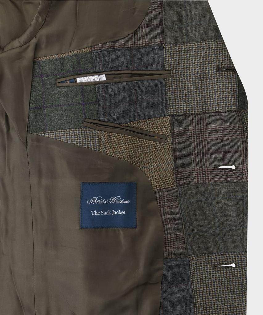 Brooks Brothers Wool Patchwork Jacket (Multi) (Bbjsmmf405)