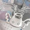 1 Piece Personality Super Big Choker Clavicle Chain Angel Cat Pendant Necklace Hip Hop Jewelry Accessories Gifts