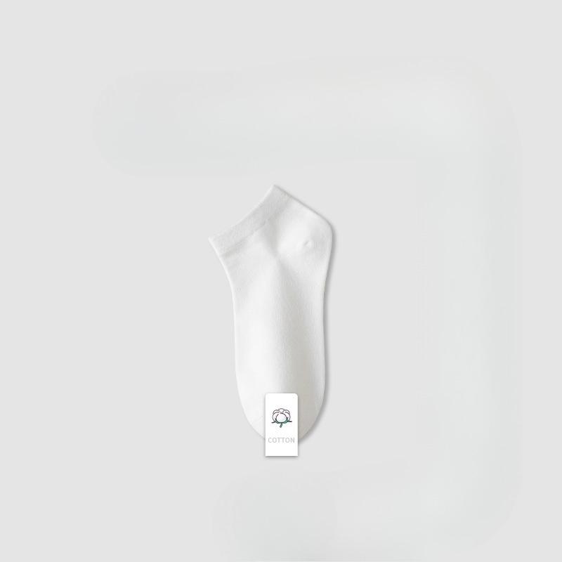 

Женские короткие носки из чистого хлопка, летние влагоотводящие и устойчивые к запаху носки средней длины, низкие носки из хлопка, не сползающие с голени 1 pair