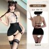 Sex Underwear Pure Desire Style New Chinese Light National Style Black Neck Close Waist Thin Dress