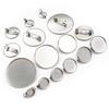 10 Stück 8-30 mm Innendurchmesser Edelstahl Broschenform Cabochon Rohling Cameo Fassung Charms Anhänger Tablett DIY Schmuck