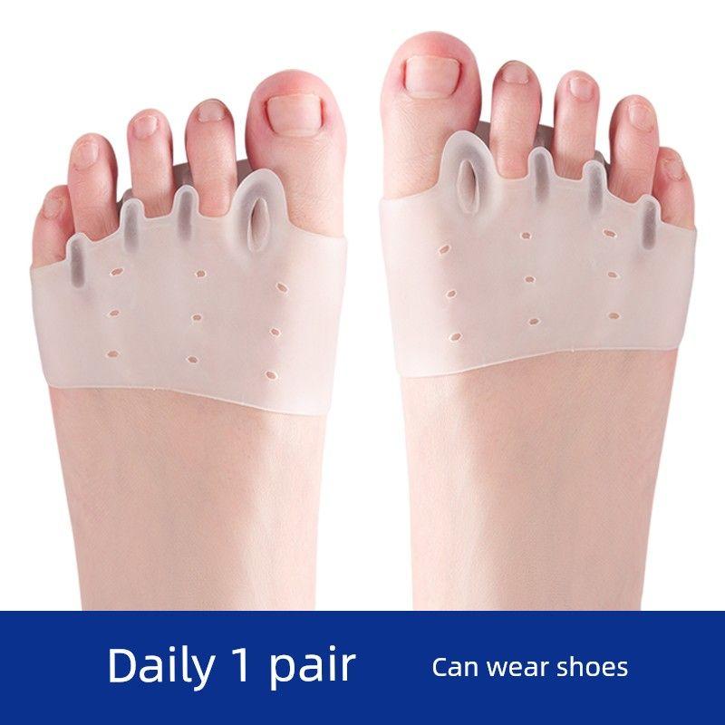 

German Toe Separator for Hallux Valgus, Five-Toe Overlap, Forefoot Pad, Toe Corrector, Toe Separator That Can Be Worn with Shoes 1 Pair [Standard Style] One Size Fits All
