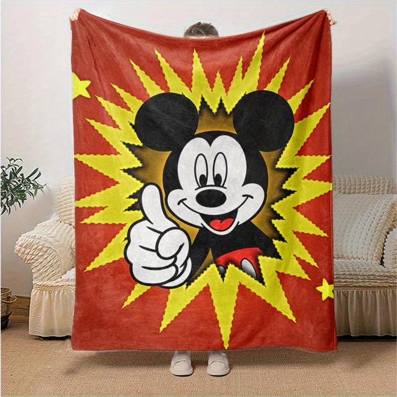

1pc, Mickey Mouse Themed Blanket, Seasonal Decorative Throw for Home Use, Soft Flannel Throw Blanket, Versatile & Cozy for Bedroom, Living Room, Trave 130x150cm