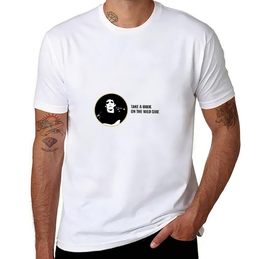 Lou Reed Take a Walk on the wild side T-Shirt t shirt man designer t shirts for man pack cotton T-Shirt