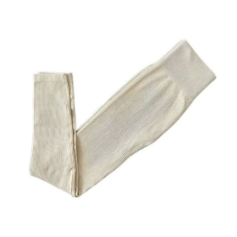 

Брюки для йоги с высокой талией и эффектом «персиковых ягодиц» для женщин Брюки для йоги с высокой талией и эффектом «персиковых ягодиц» Женские Cream L