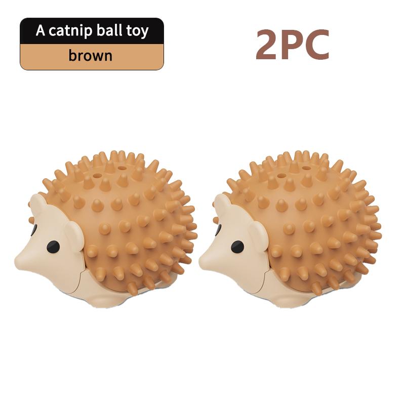 Natural Catnip Ball Hedgehog Style Wall Stick Ball Toy Claw Board Snack Healthy Natural Promote Digestion of Cat Snacks