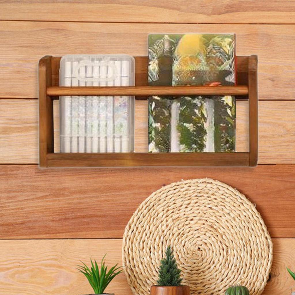 Schwebendes Bücherregal aus Holz, Bücherständer, Dekoration, robust, modisch, Bilderrahmenhalter, Wandregal