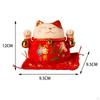 Chinese Style Cat Money Bank, Decorative, Collection, Home Decor, Figurines with Bell Crafts Display