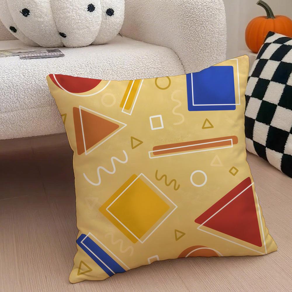 Universal International Day Of Mathematics Cushion Cover Throw Pillow Cover Hidden Button Durable Polyester Chair Cushion