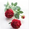 Artificial Flowers Factory Wholesale European Style 3 Peony Home Wedding Decorative Fake Flowers Vase Box Decoration Accessories
